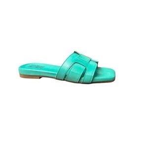 Miz Mooz Turquoise Slide Sandals
